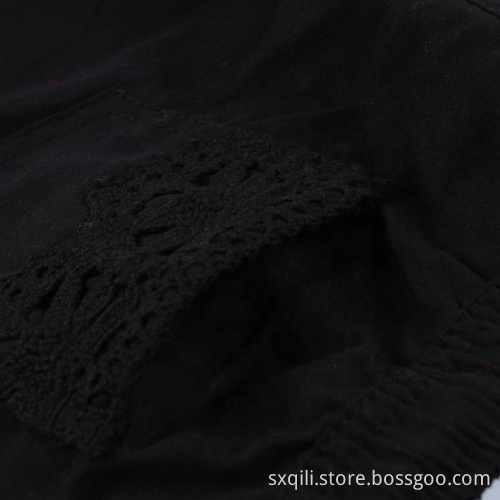 Seluar pendek Berenang Surfing Wanita Hitam Panas